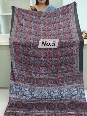 AJRAKH CREPE SAREE (NO.5)