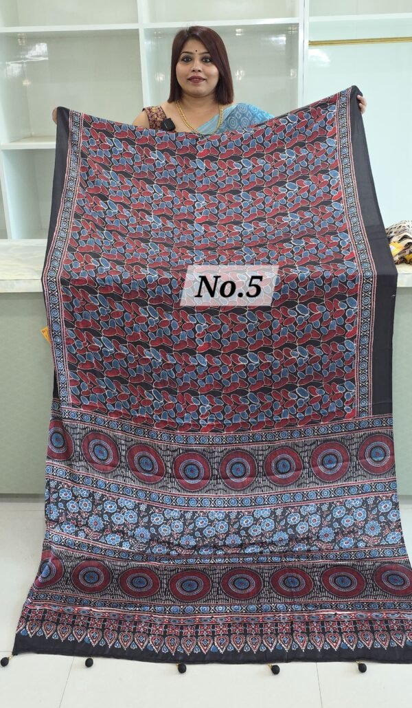 AJRAKH CREPE SAREE (NO.5)