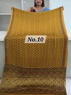 AJRAKH CREPE SAREE (NO.10)