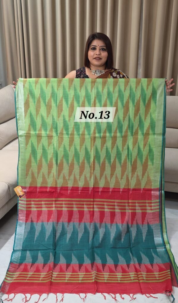 IKKAT LINEN SAREE (NO.13)