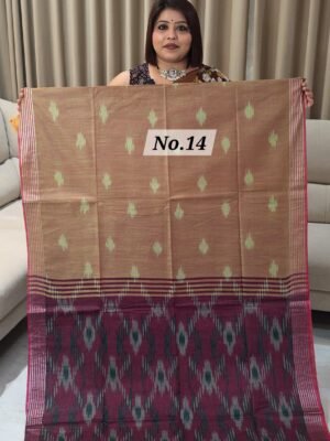 IKKAT LINEN SAREE (NO.14)