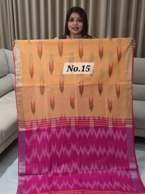 IKKAT LINEN SAREE (NO.15)