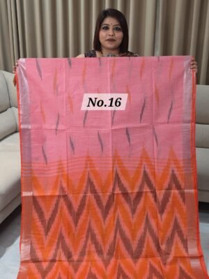 IKKAT LINEN SAREE (NO.16)