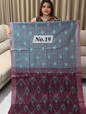 IKKAT LINEN SAREE (NO.19)