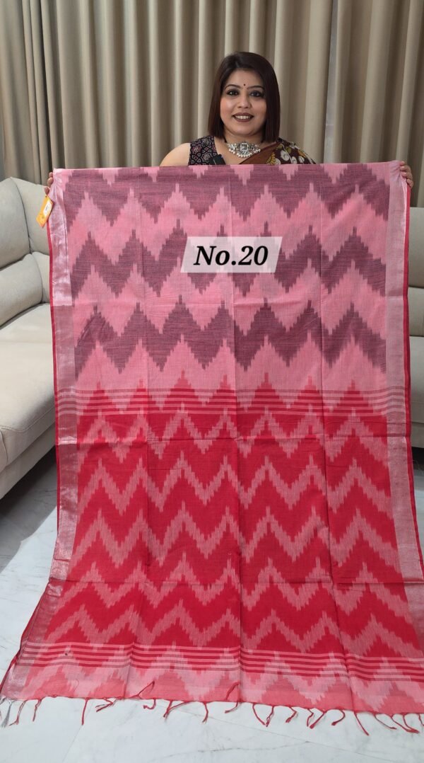 IKKAT LINEN SAREE (NO.20)
