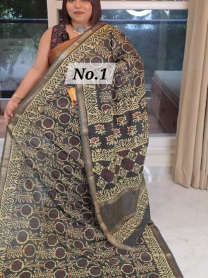 MAHESWARI BLOCK PRINT SAREE (NO.1)
