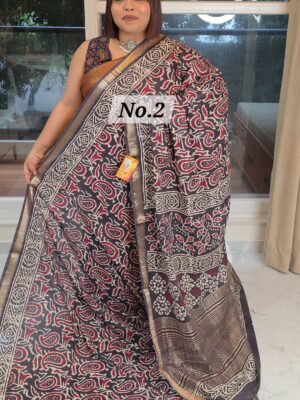 MAHESWARI BLOCK PRINT SAREE (NO.2)