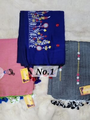 EMBROIDERIED KHADI COMBO-1