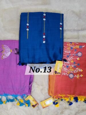 EMBROIDERIED KHADI COMBO-13