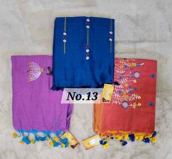 EMBROIDERIED KHADI COMBO-13