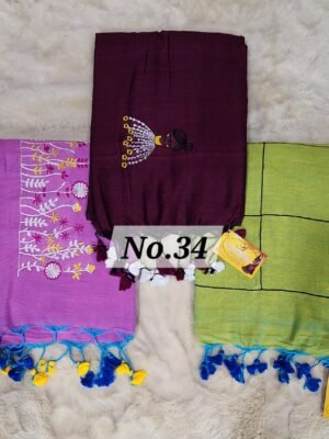 EMBROIDERIED KHADI COMBO-34