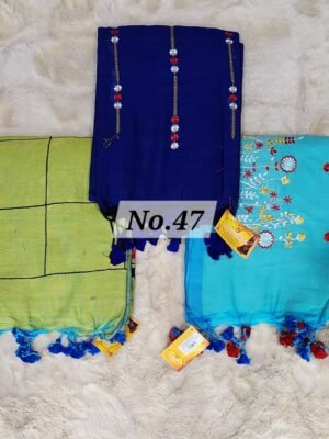 EMBROIDERIED KHADI COMBO-47