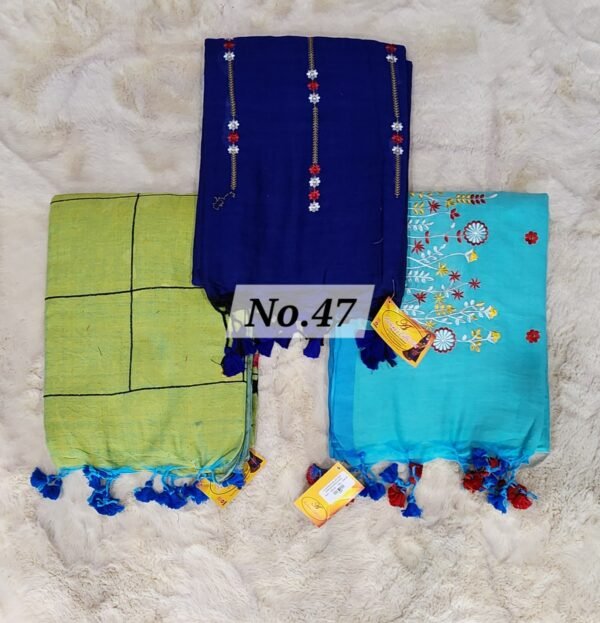 EMBROIDERIED KHADI COMBO-47