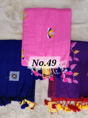 EMBROIDERIED KHADI COMBO-49