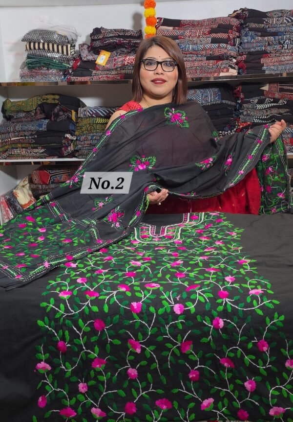 PURE KHADI PHULKARI 3PC MATERIAL (NO-2)