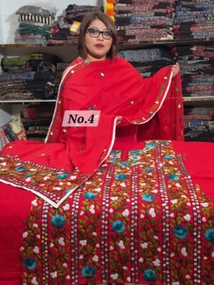 PURE KHADI PHULKARI 3PC MATERIAL (NO-4)