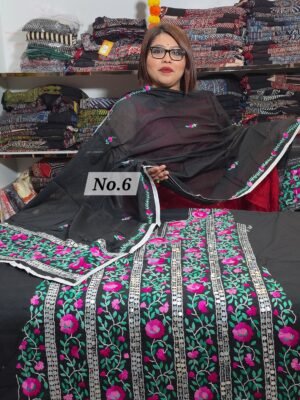 PURE KHADI PHULKARI 3PC MATERIAL (NO-6)