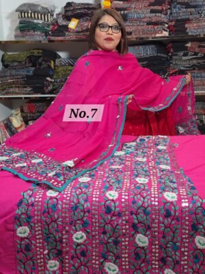 PURE KHADI PHULKARI 3PC MATERIAL (NO-7)