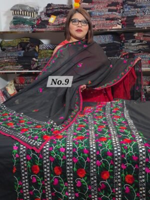 PURE KHADI PHULKARI 3PC MATERIAL (NO-9)