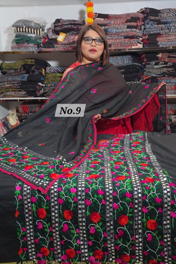 PURE KHADI PHULKARI 3PC MATERIAL (NO-9)