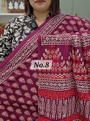 HANDBLOCK PRINTED MAL MAL (NO.8)