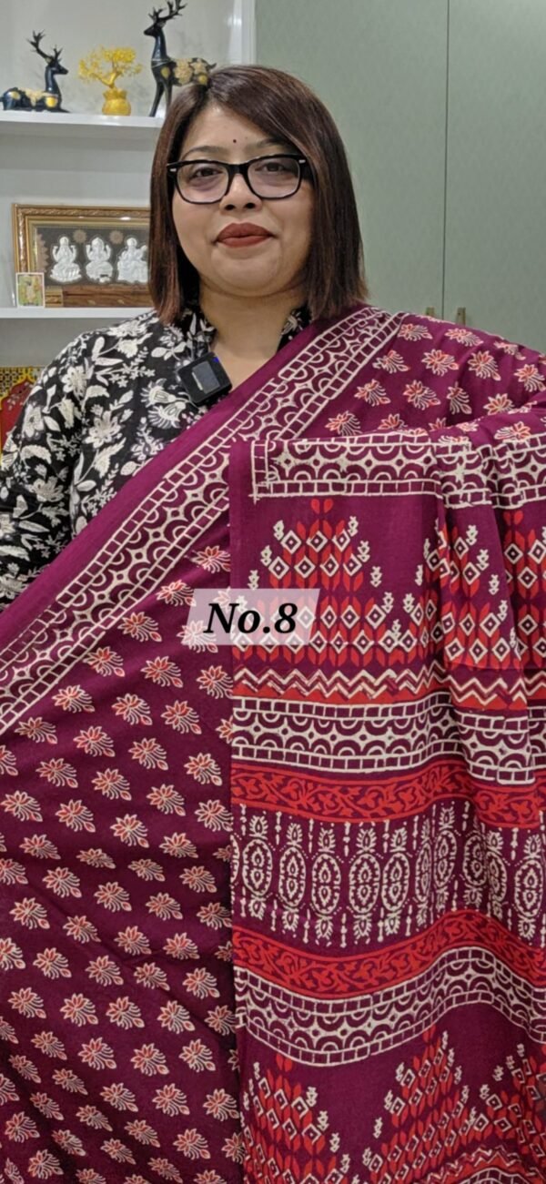 HANDBLOCK PRINTED MAL MAL (NO.8)