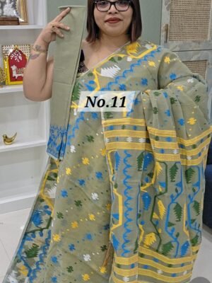 HANDLOOM RESHAM JAMDANI (NO.11)