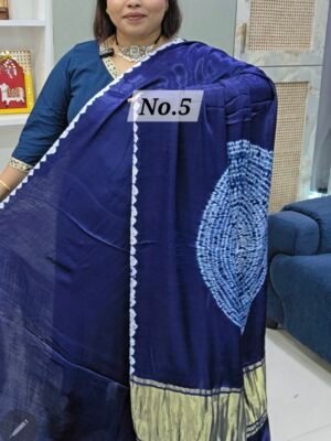 PURE GAZZI SHIBORI SAREE (NO.5)