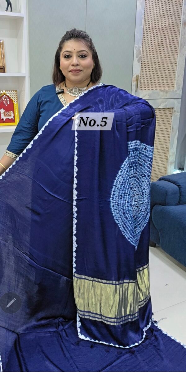 PURE GAZZI SHIBORI SAREE (NO.5)