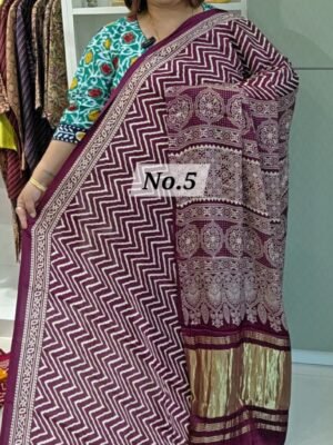 6TH APRIL 2ND LIVE – GAZZI MODAL LAGDI PATTA SAREE (NO.5)