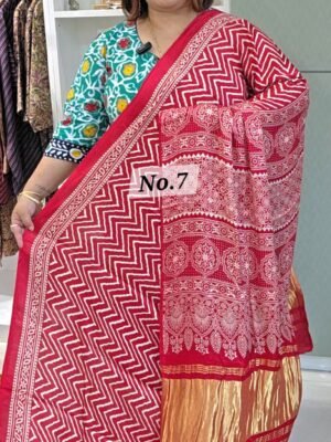 6TH APRIL 2ND LIVE – GAZZI MODAL LAGDI PATTA SAREE (NO.7)