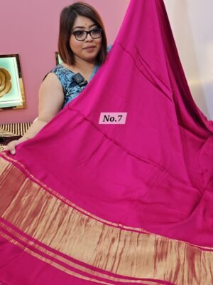 4TH APRIL LIVE – PURE MODAL LAGDI PATTA SAREE (NO.7)