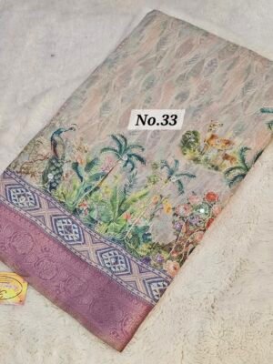9TH APRIL LIVE – SOFT COTTON SILK DESIGNER SAREE (NO.33)