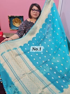 5TH APRIL LIVE – PURE KORA SILK BANARSI SAREE (NO.1)