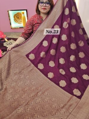 10TH APRIL LIVE – SOFT SILK MASLIN SAREE (NO.23)