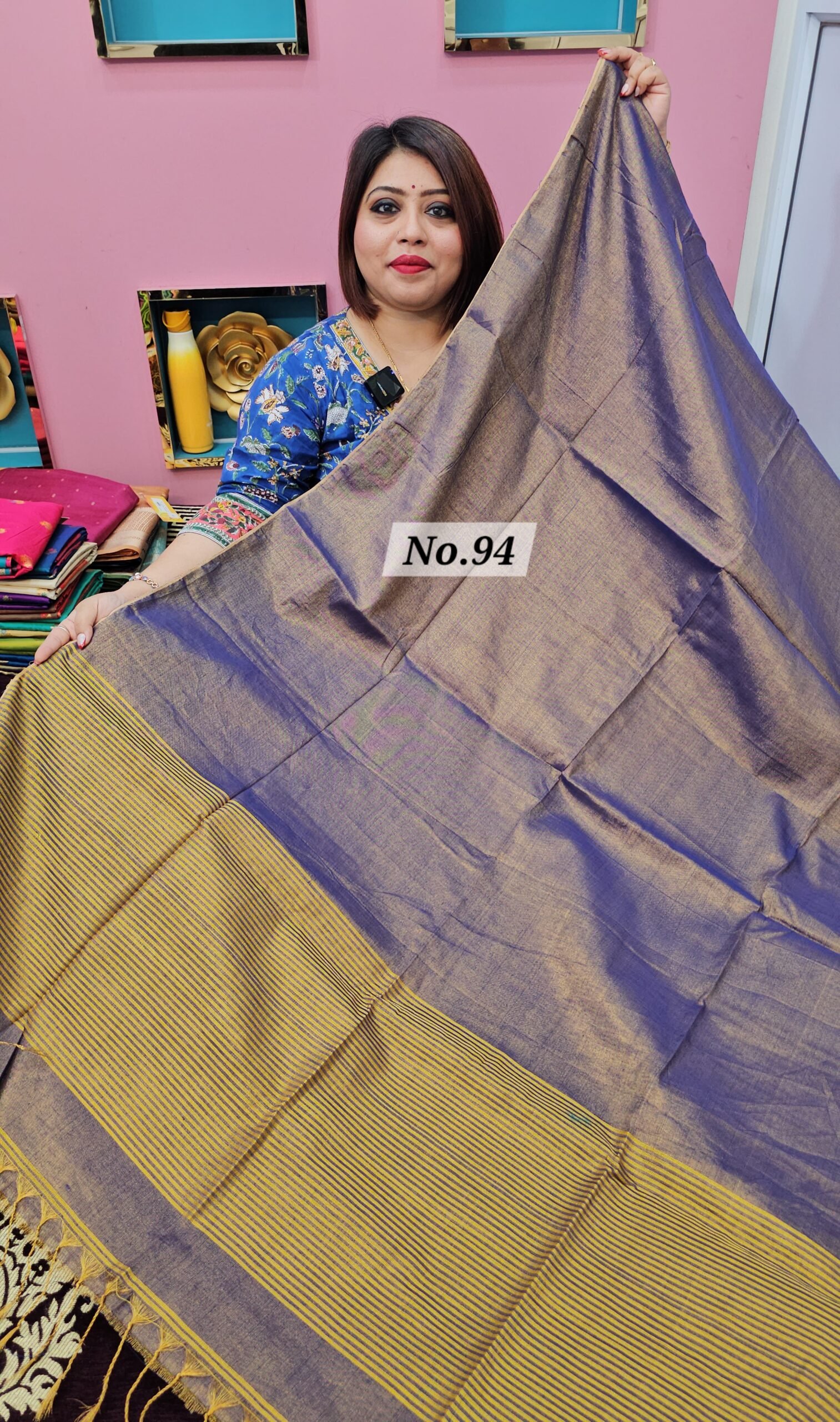 14TH APRIL 2NDLIVE - PURE BENGAL HANDLOOM SAREE (NO.94)