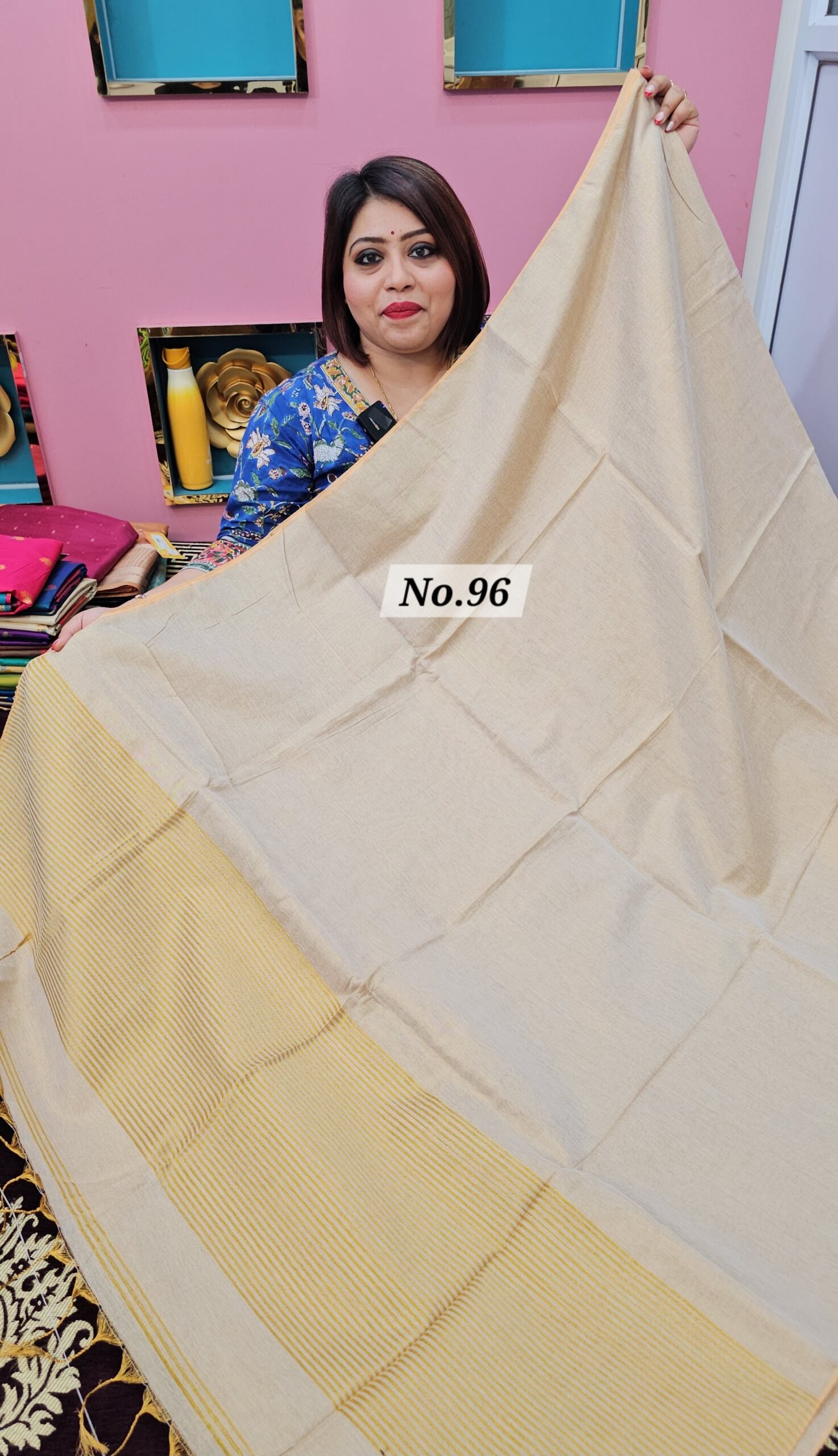 14TH APRIL 2NDLIVE - PURE BENGAL HANDLOOM SAREE (NO.96)