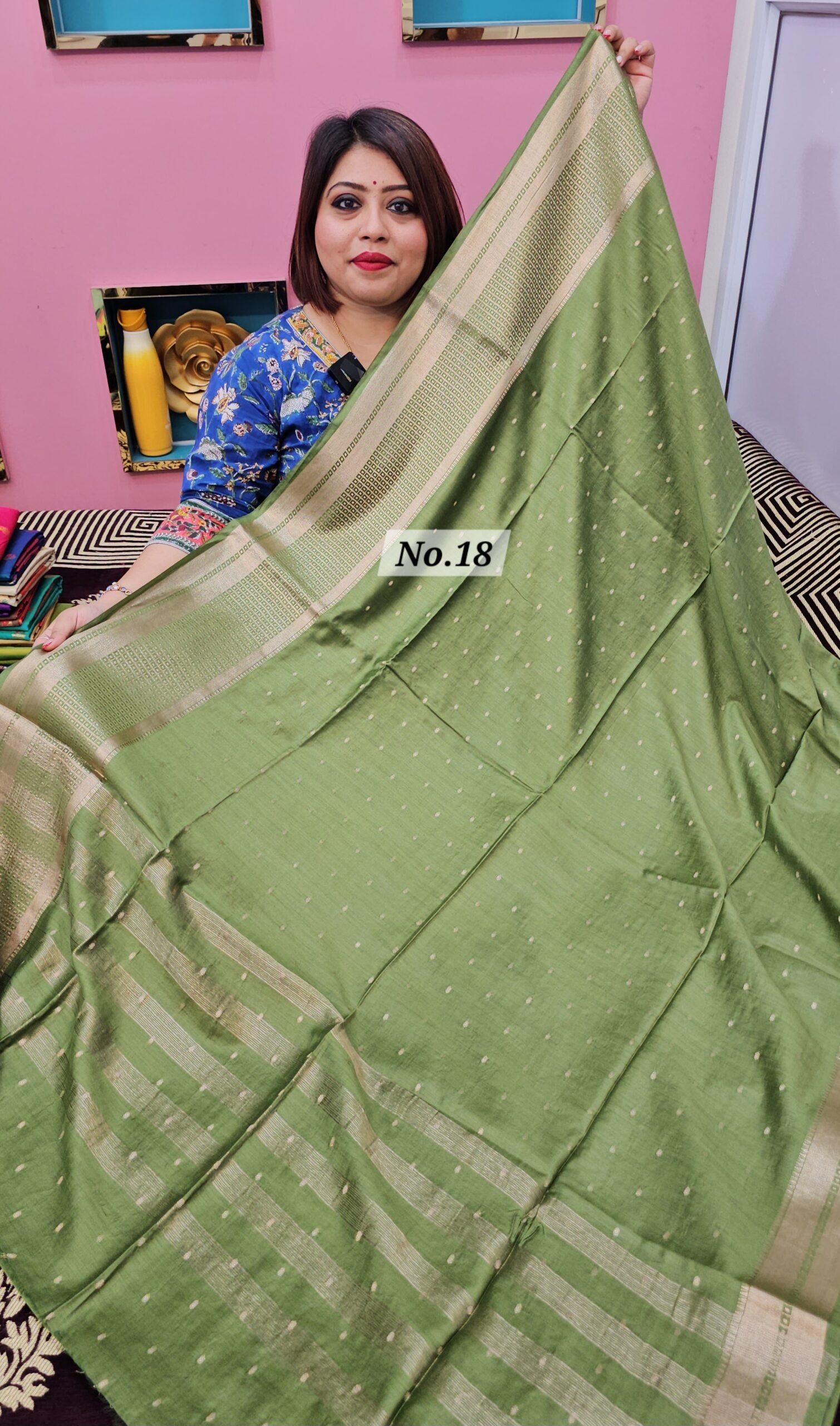 14TH APRIL 2NDLIVE - MAHESWARI HANDLOOM BUTI SAREE (NO.18)