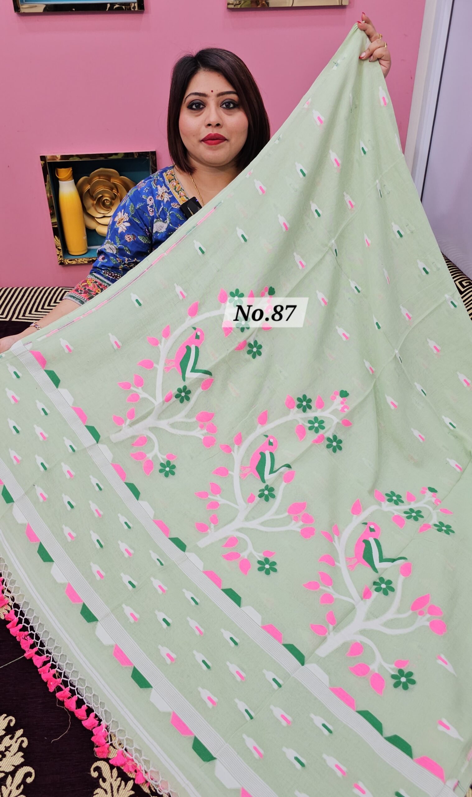 14TH APRIL 2NDLIVE - PURE BENGAL HANDLOOM SAREE (NO.87)