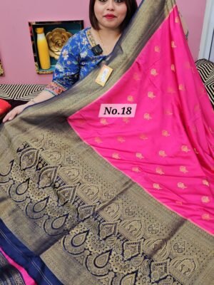17TH APRIL 2ND LIVE - MUSHRU SILK BANARSI SAREE (NO.18)