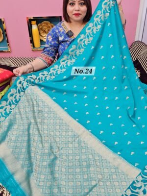 17TH APRIL 2ND LIVE - CREPE SILK BANARSI SAREE (NO.24)