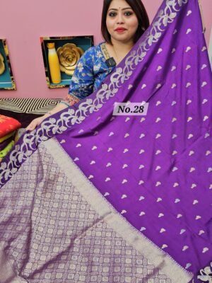 17TH APRIL 2ND LIVE - CREPE SILK BANARSI SAREE (NO.28)