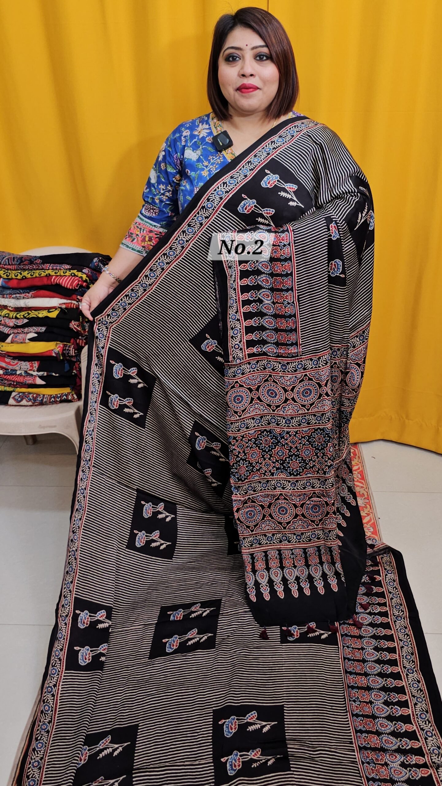 8TH APRIL 2NDLIVE – PURE AJRAKH MODAL SILK SAREE (NO.2)