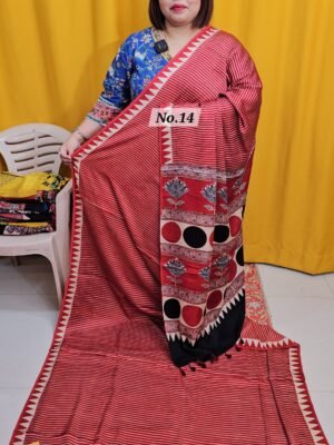 8TH APRIL 2NDLIVE – PURE AJRAKH MODAL SILK SAREE (NO.14)