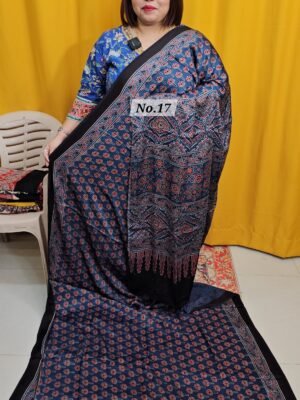 8TH APRIL 2NDLIVE – PURE AJRAKH MODAL SILK SAREE (NO.17)