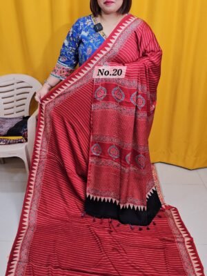 8TH APRIL 2NDLIVE – PURE AJRAKH MODAL SILK SAREE (NO.20)
