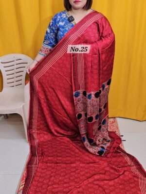 8TH APRIL 2NDLIVE – PURE AJRAKH MODAL SILK SAREE (NO.25)