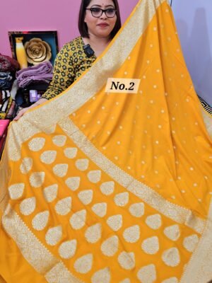 9TH APRIL LIVE – NIMZARI GEORGETT BANARSI SAREE (NO.2)