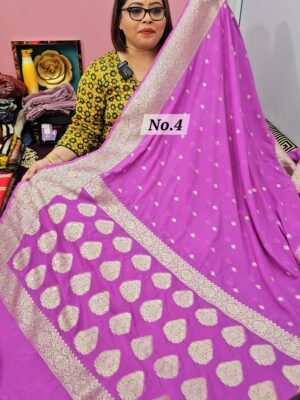 9TH APRIL LIVE – NIMZARI GEORGETT BANARSI SAREE (NO.4)