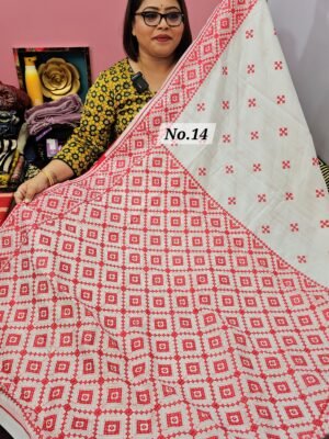 9TH APRIL LIVE – RAW SILK TUSSAR KATHIAWAR SAREE (NO.14)